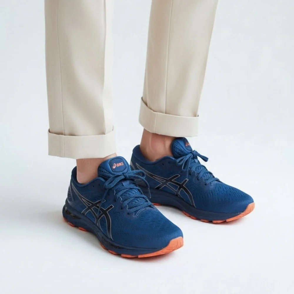 Asics Blue and Orange Sneakers Size 13